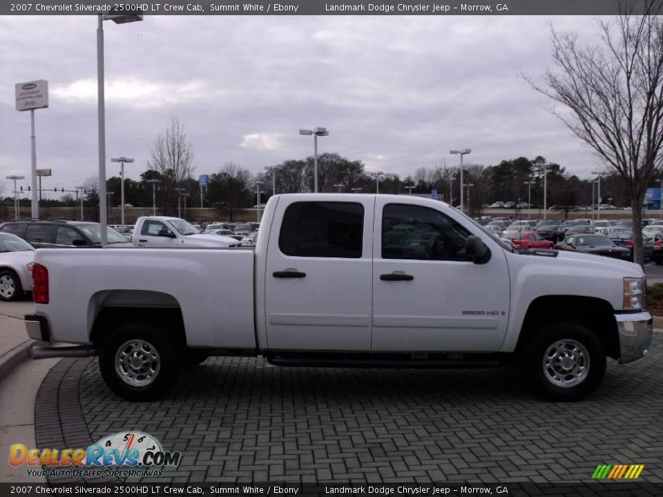 2007 Chevrolet Silverado 2500HD LT Crew Cab Summit White / Ebony Photo #6