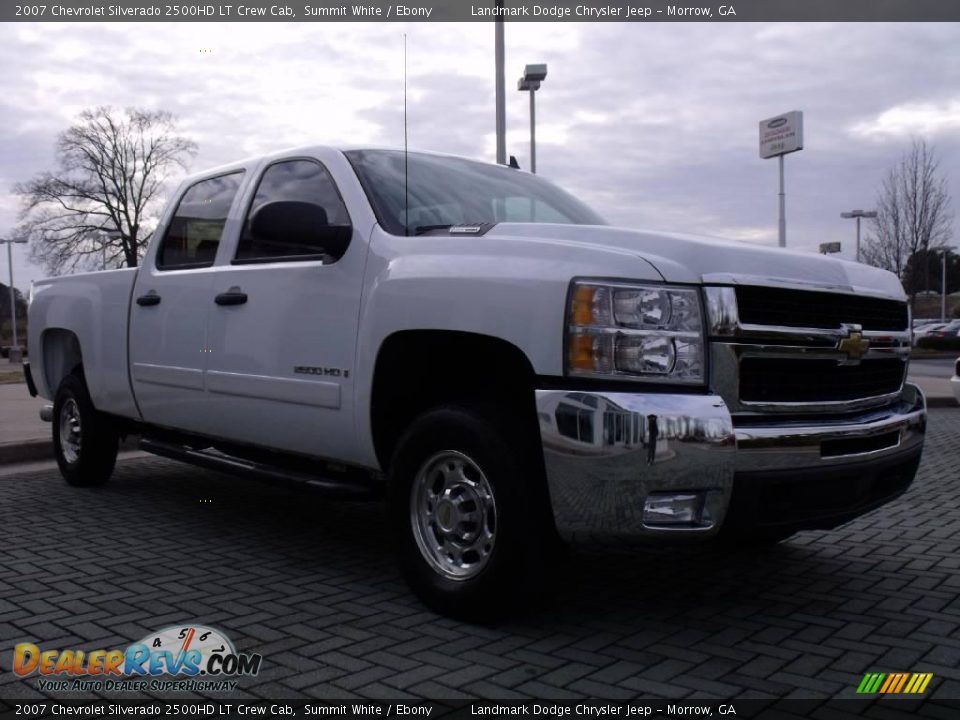2007 Chevrolet Silverado 2500HD LT Crew Cab Summit White / Ebony Photo #7