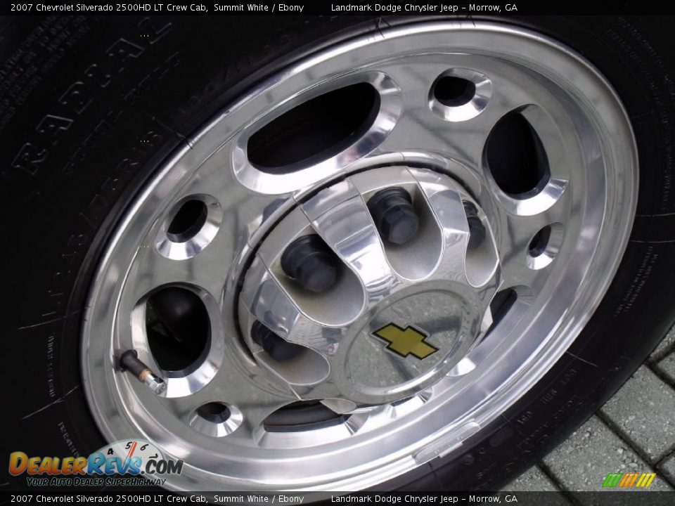 2007 Chevrolet Silverado 2500HD LT Crew Cab Summit White / Ebony Photo #9