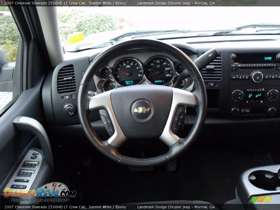 2007 Chevrolet Silverado 2500HD LT Crew Cab Summit White / Ebony Photo #24