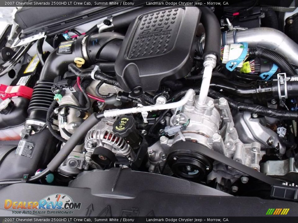 2007 Chevrolet Silverado 2500HD LT Crew Cab Summit White / Ebony Photo #30