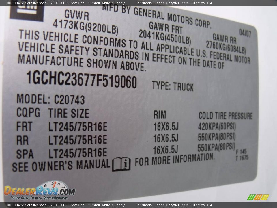 2007 Chevrolet Silverado 2500HD LT Crew Cab Summit White / Ebony Photo #32