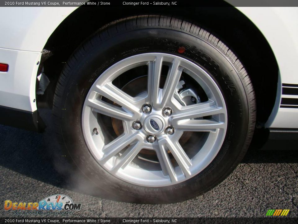 2010 Ford Mustang V6 Coupe Performance White / Stone Photo #12