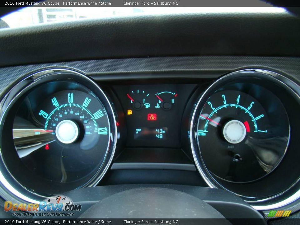 2010 Ford Mustang V6 Coupe Performance White / Stone Photo #15
