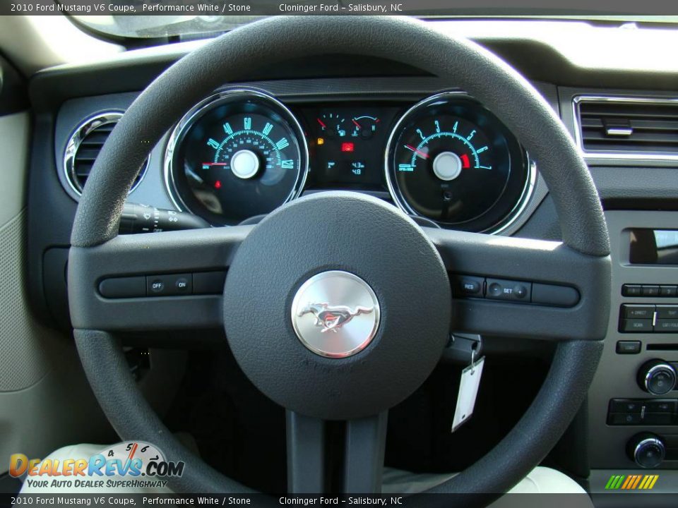 2010 Ford Mustang V6 Coupe Performance White / Stone Photo #16