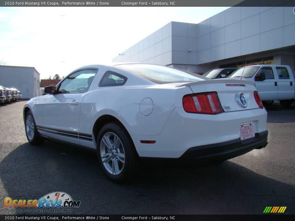 2010 Ford Mustang V6 Coupe Performance White / Stone Photo #21