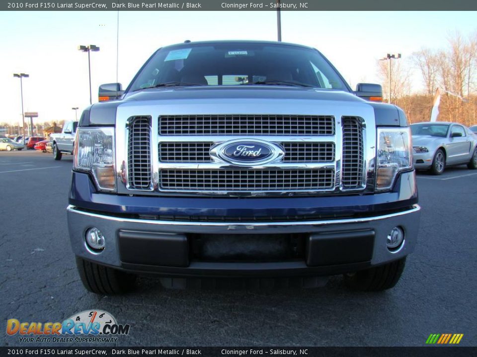 2010 Ford F150 Lariat SuperCrew Dark Blue Pearl Metallic / Black Photo #7