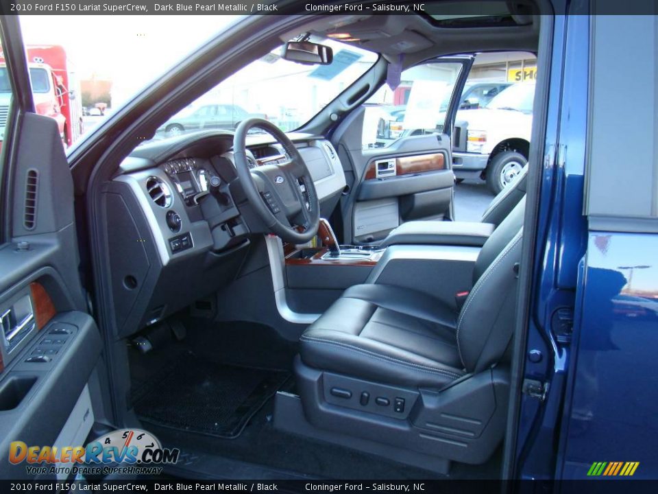 2010 Ford F150 Lariat SuperCrew Dark Blue Pearl Metallic / Black Photo #8