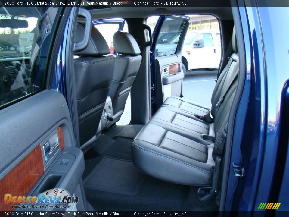 2010 Ford F150 Lariat SuperCrew Dark Blue Pearl Metallic / Black Photo #9