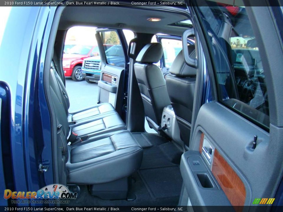 2010 Ford F150 Lariat SuperCrew Dark Blue Pearl Metallic / Black Photo #11