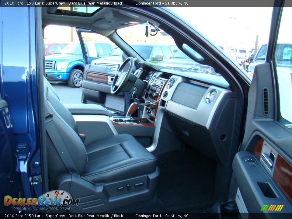 2010 Ford F150 Lariat SuperCrew Dark Blue Pearl Metallic / Black Photo #12