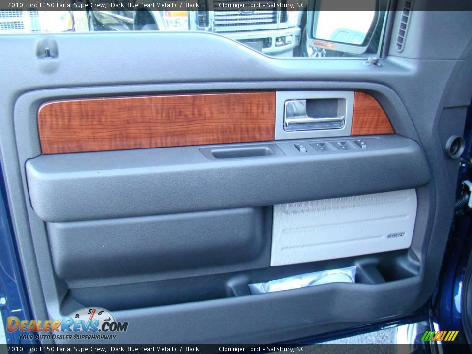 2010 Ford F150 Lariat SuperCrew Dark Blue Pearl Metallic / Black Photo #17