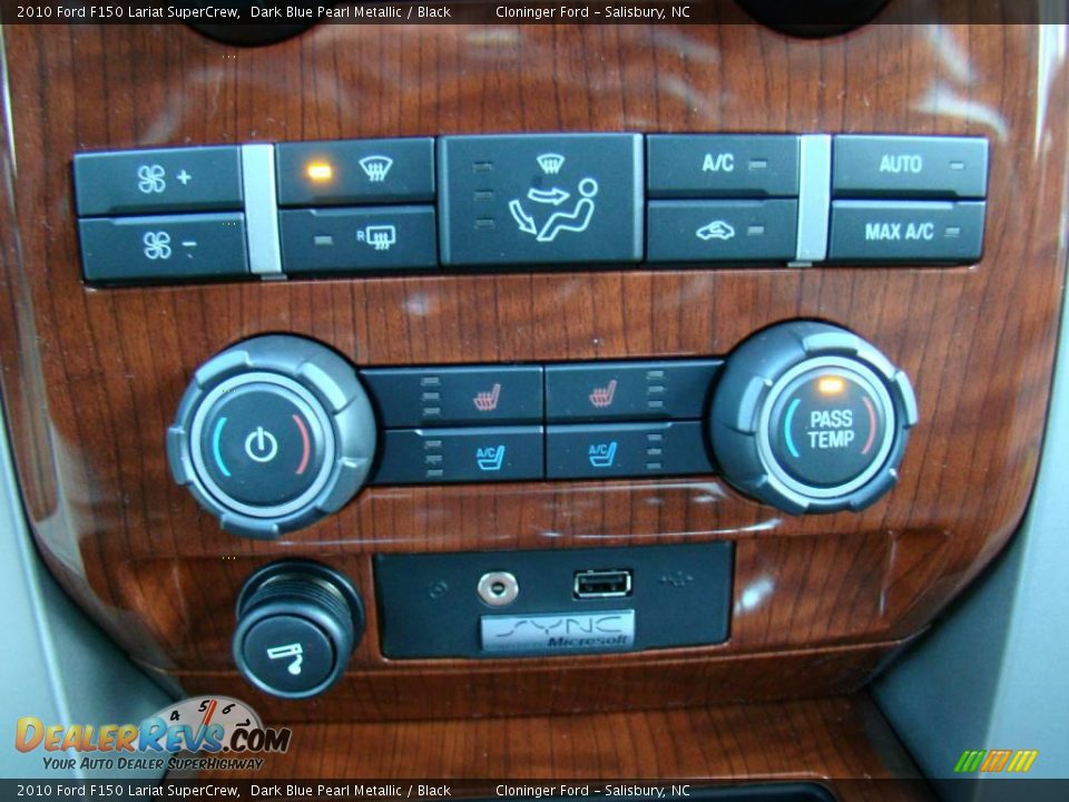 2010 Ford F150 Lariat SuperCrew Dark Blue Pearl Metallic / Black Photo #24
