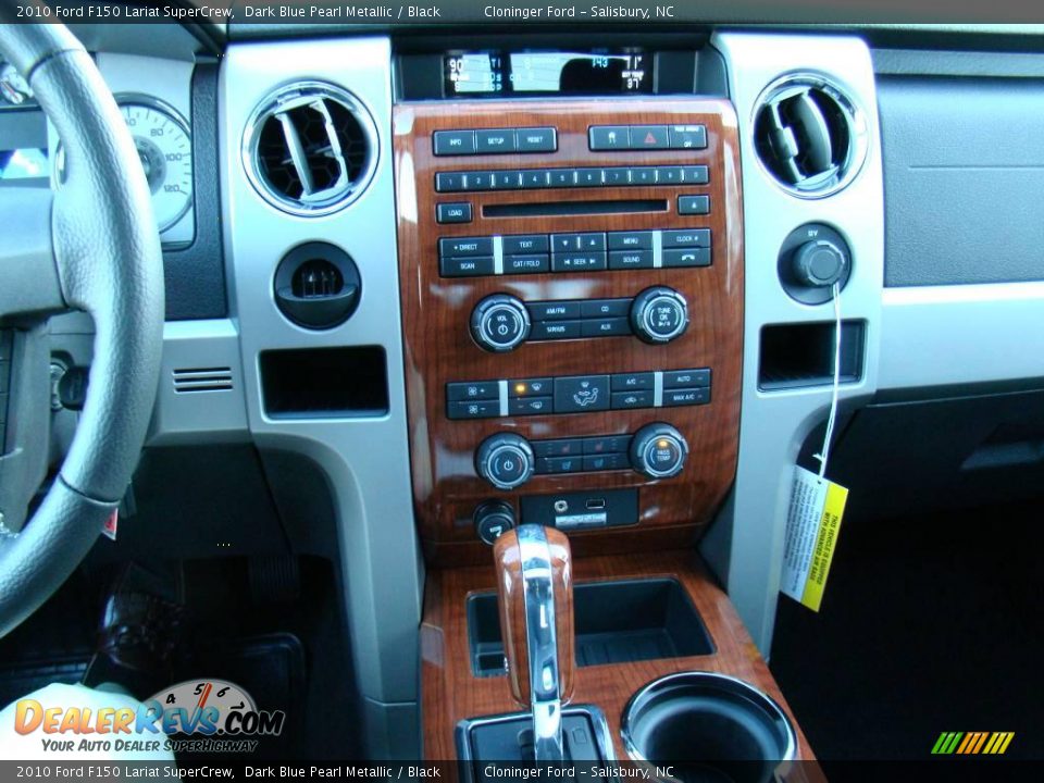 2010 Ford F150 Lariat SuperCrew Dark Blue Pearl Metallic / Black Photo #29