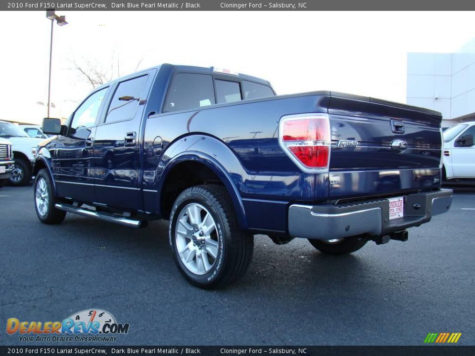 2010 Ford F150 Lariat SuperCrew Dark Blue Pearl Metallic / Black Photo #31