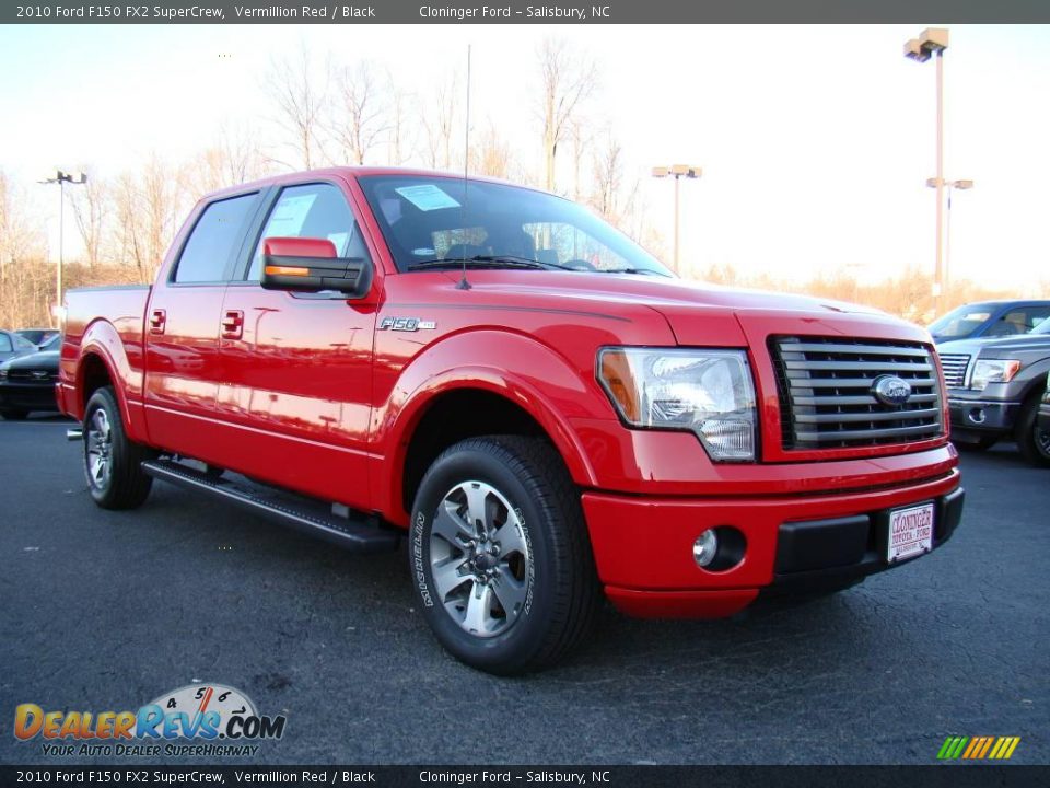 2010 Ford F150 FX2 SuperCrew Vermillion Red / Black Photo #1