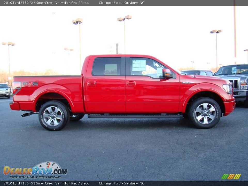 2010 Ford F150 FX2 SuperCrew Vermillion Red / Black Photo #2