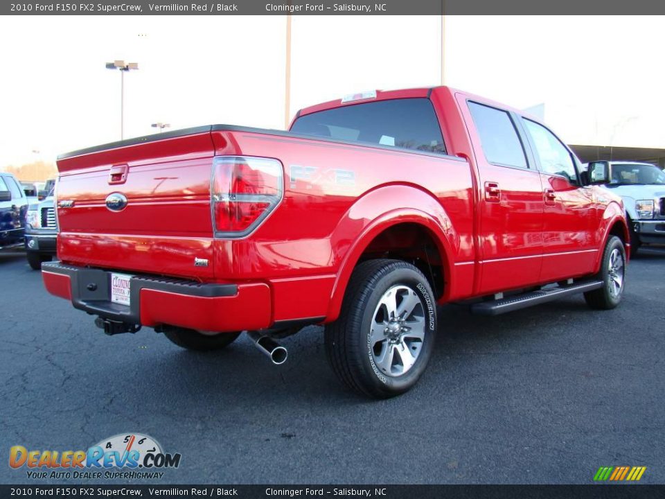 2010 Ford F150 FX2 SuperCrew Vermillion Red / Black Photo #3