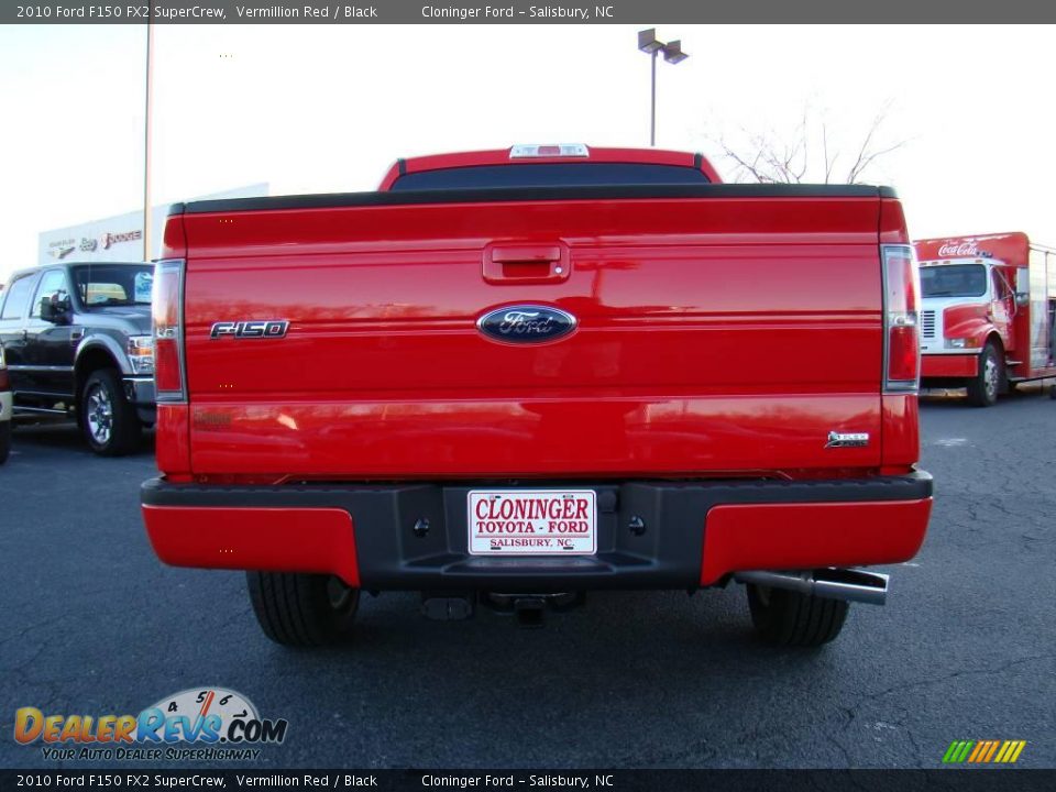 2010 Ford F150 FX2 SuperCrew Vermillion Red / Black Photo #4