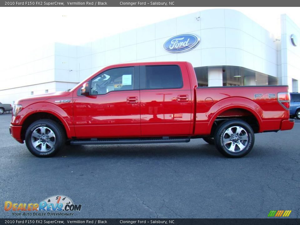 2010 Ford F150 FX2 SuperCrew Vermillion Red / Black Photo #5