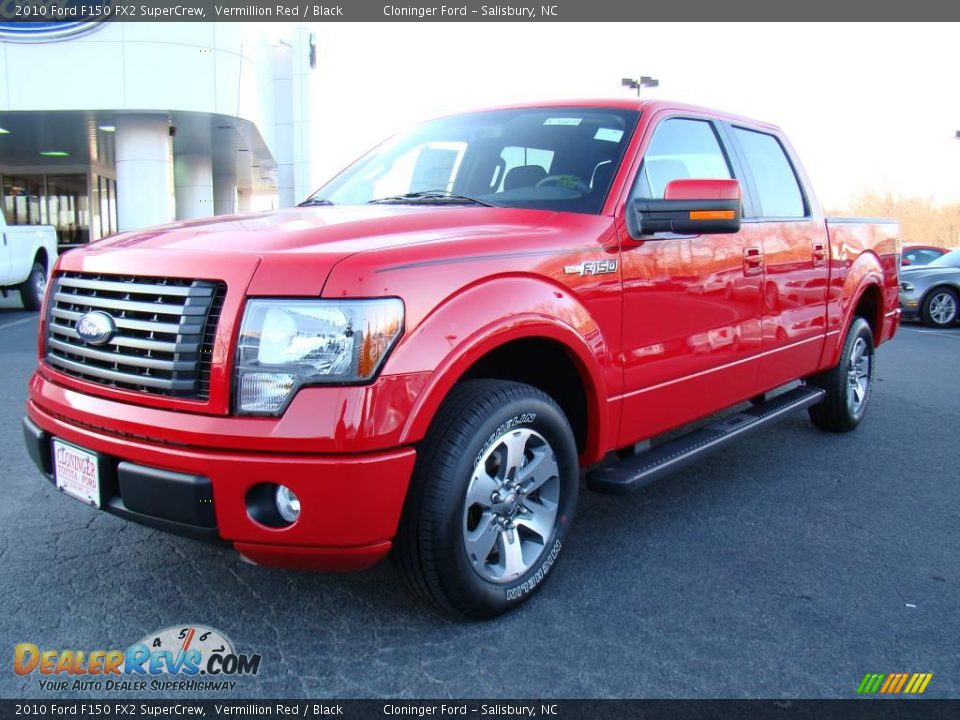 2010 Ford F150 FX2 SuperCrew Vermillion Red / Black Photo #6