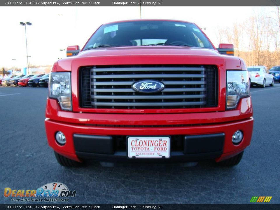 2010 Ford F150 FX2 SuperCrew Vermillion Red / Black Photo #7