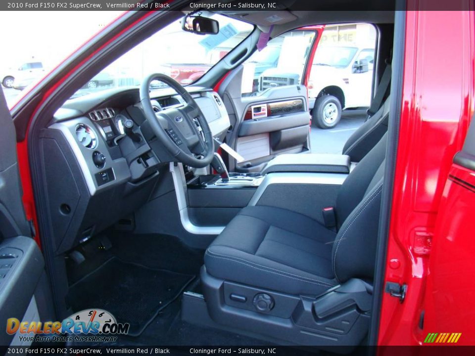 2010 Ford F150 FX2 SuperCrew Vermillion Red / Black Photo #8