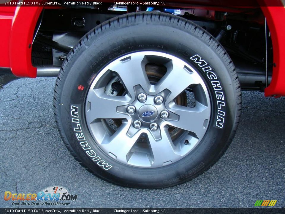 2010 Ford F150 FX2 SuperCrew Vermillion Red / Black Photo #16