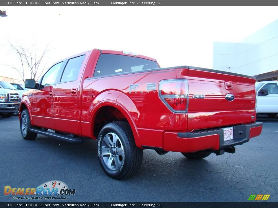 2010 Ford F150 FX2 SuperCrew Vermillion Red / Black Photo #27