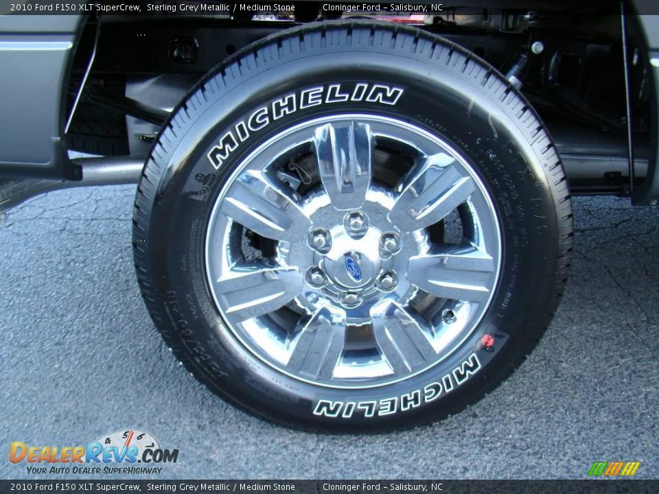 2010 Ford F150 XLT SuperCrew Sterling Grey Metallic / Medium Stone Photo #16