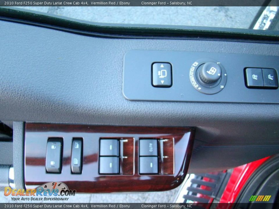 2010 Ford F250 Super Duty Lariat Crew Cab 4x4 Vermillion Red / Ebony Photo #18