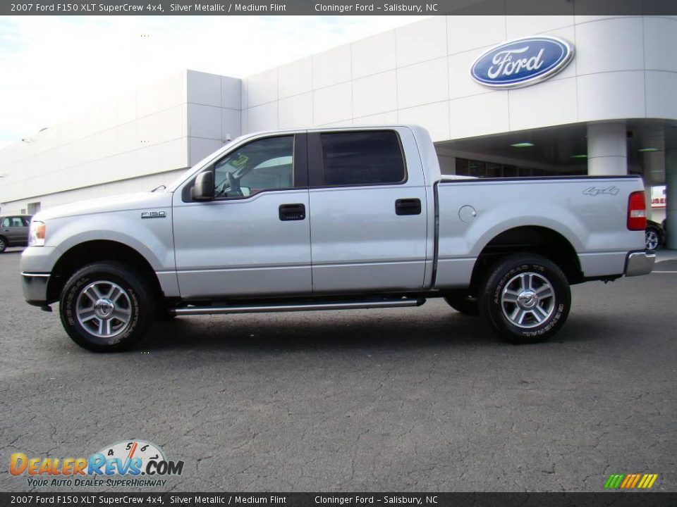 2007 Ford F150 XLT SuperCrew 4x4 Silver Metallic / Medium Flint Photo #5