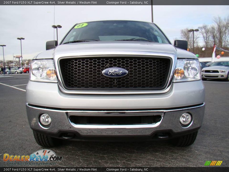 2007 Ford F150 XLT SuperCrew 4x4 Silver Metallic / Medium Flint Photo #7