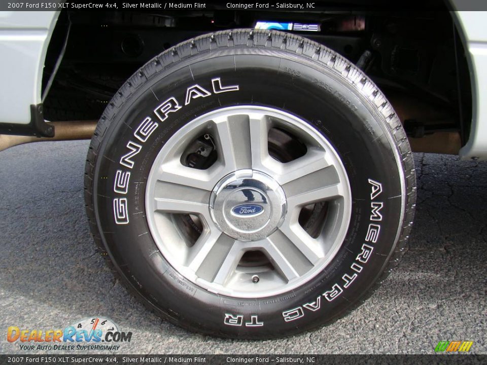 2007 Ford F150 XLT SuperCrew 4x4 Silver Metallic / Medium Flint Photo #15