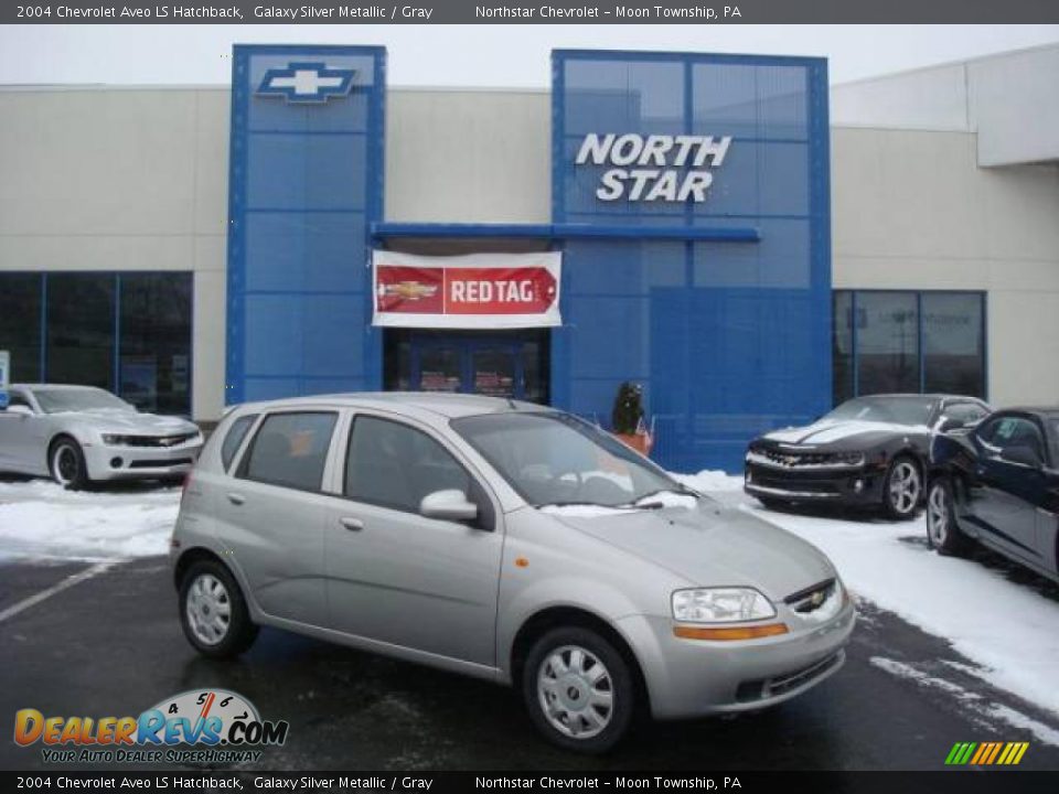 2004 Chevrolet Aveo LS Hatchback Galaxy Silver Metallic / Gray Photo #1