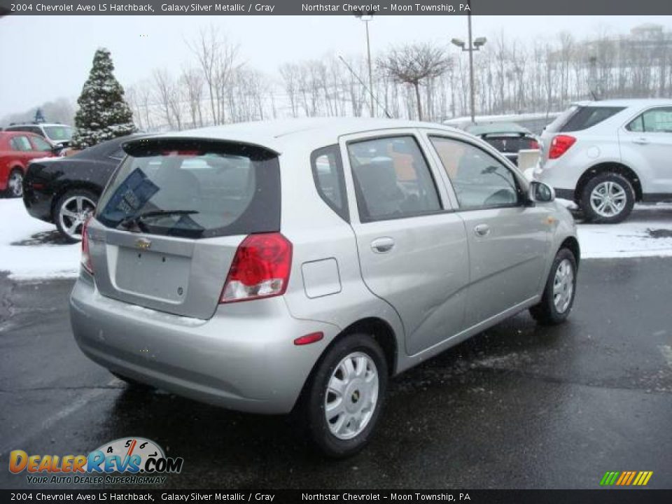 2004 Chevrolet Aveo LS Hatchback Galaxy Silver Metallic / Gray Photo #3