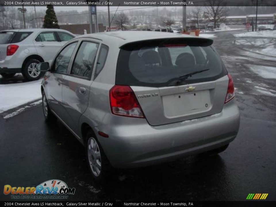 2004 Chevrolet Aveo LS Hatchback Galaxy Silver Metallic / Gray Photo #5