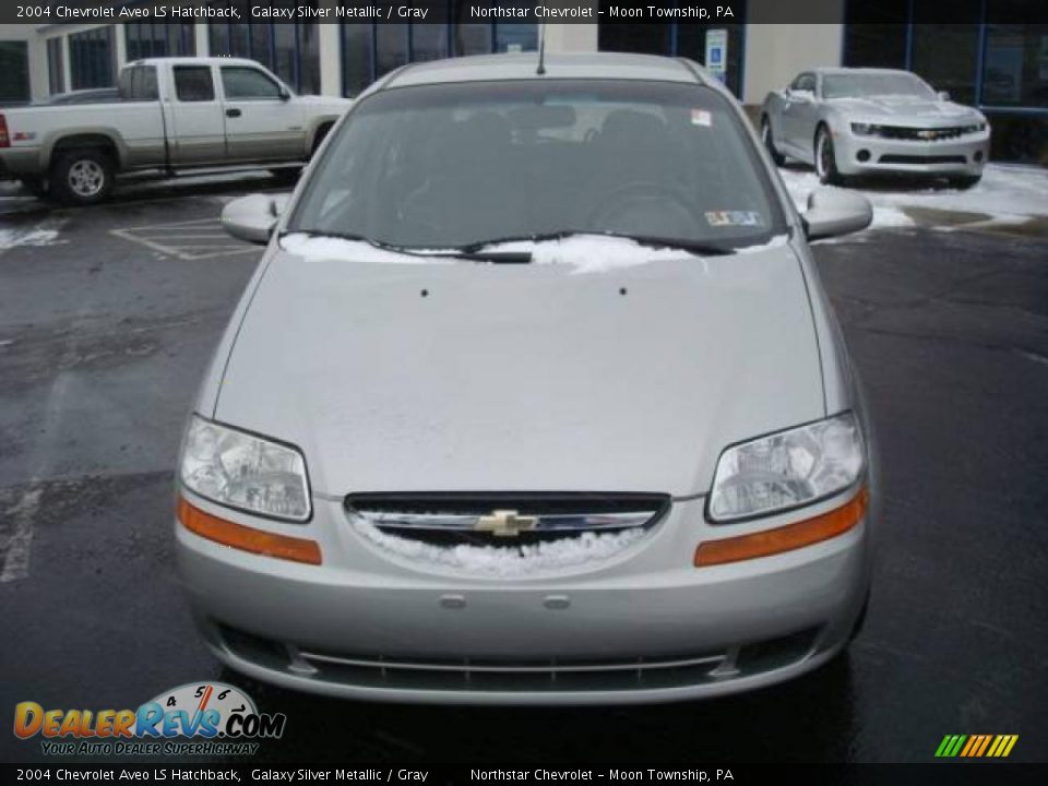 2004 Chevrolet Aveo LS Hatchback Galaxy Silver Metallic / Gray Photo #8