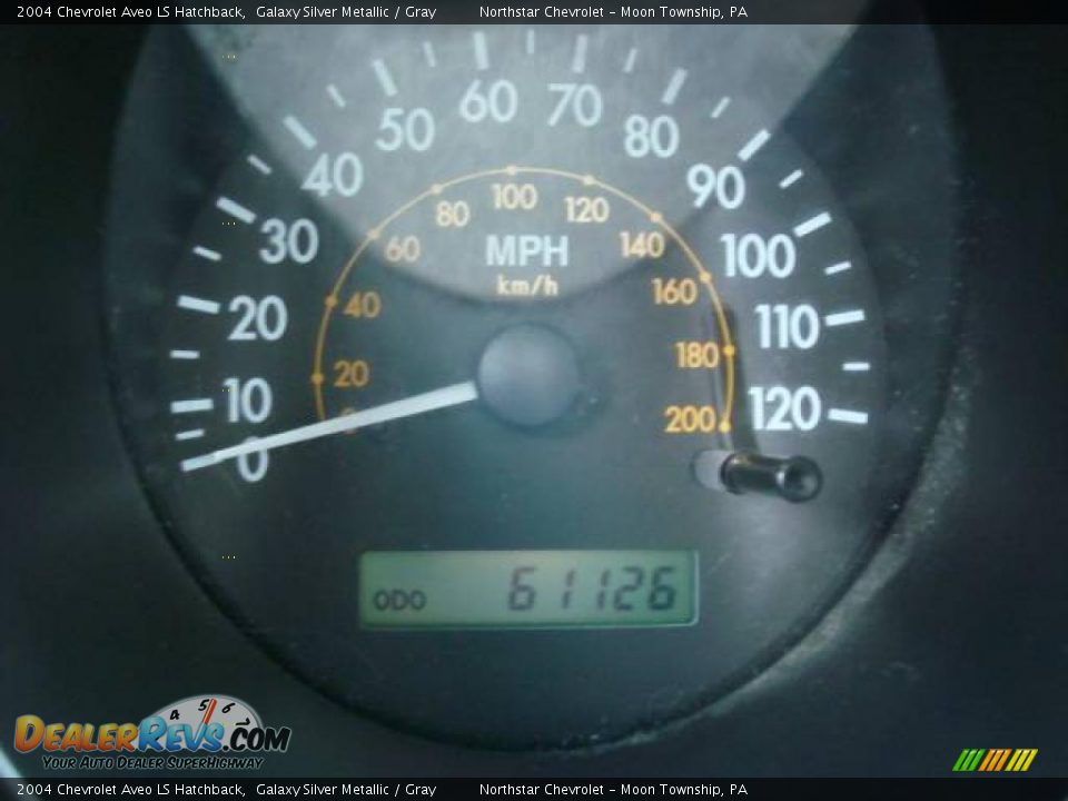 2004 Chevrolet Aveo LS Hatchback Galaxy Silver Metallic / Gray Photo #20