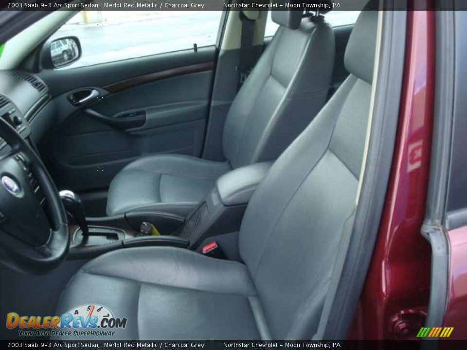 2003 Saab 9-3 Arc Sport Sedan Merlot Red Metallic / Charcoal Grey Photo #10