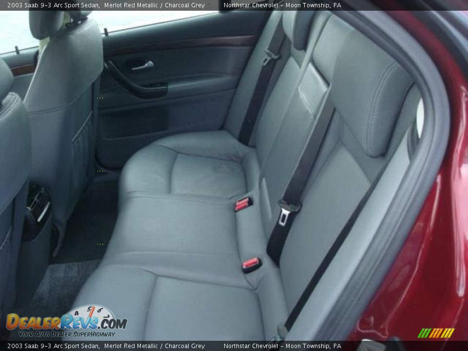 2003 Saab 9-3 Arc Sport Sedan Merlot Red Metallic / Charcoal Grey Photo #11