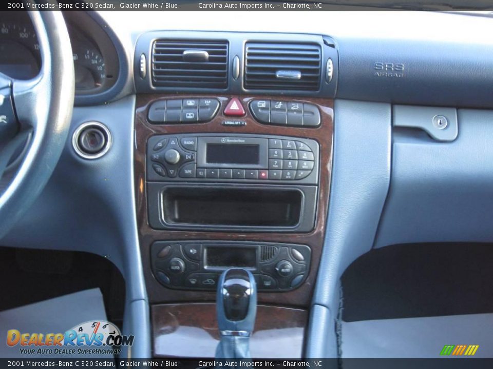 2001 Mercedes-Benz C 320 Sedan Glacier White / Blue Photo #13