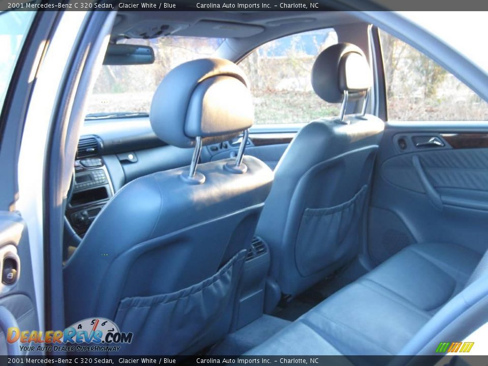 2001 Mercedes-Benz C 320 Sedan Glacier White / Blue Photo #17