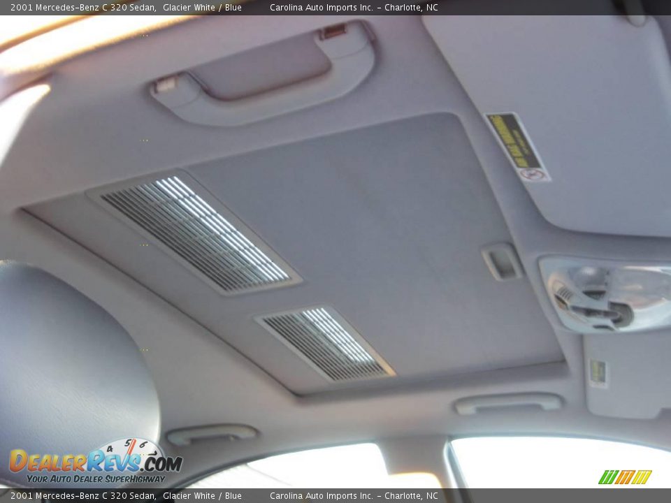 2001 Mercedes-Benz C 320 Sedan Glacier White / Blue Photo #22