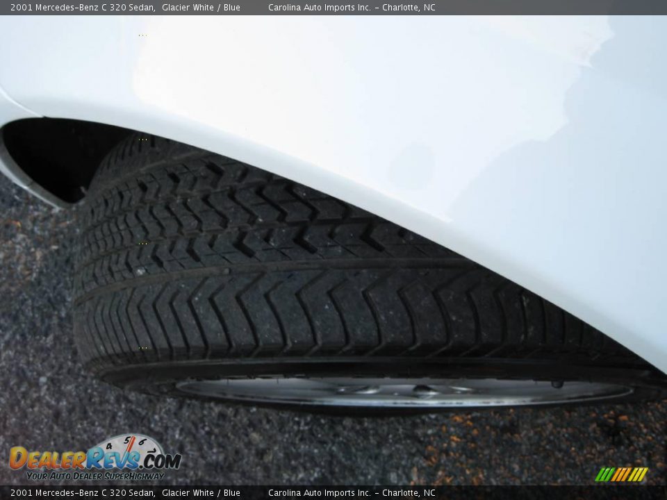 2001 Mercedes-Benz C 320 Sedan Glacier White / Blue Photo #27