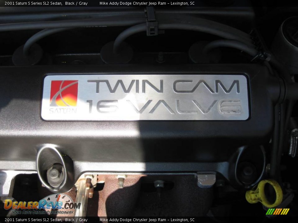2001 Saturn S Series SL2 Sedan Black / Gray Photo #20