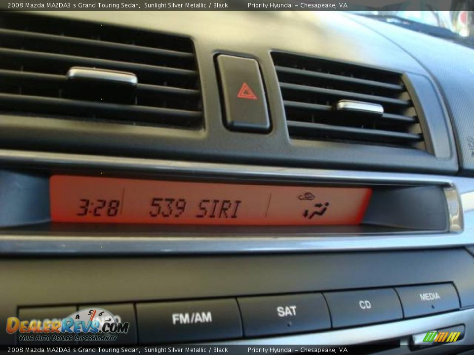 2008 Mazda MAZDA3 s Grand Touring Sedan Sunlight Silver Metallic / Black Photo #16