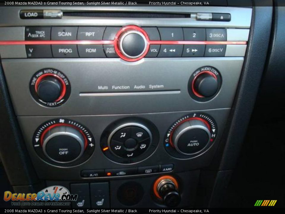 2008 Mazda MAZDA3 s Grand Touring Sedan Sunlight Silver Metallic / Black Photo #18