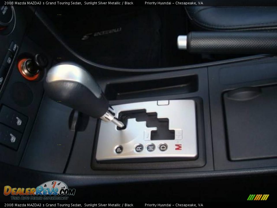2008 Mazda MAZDA3 s Grand Touring Sedan Sunlight Silver Metallic / Black Photo #20