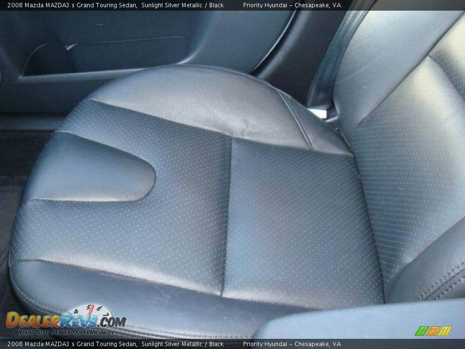 2008 Mazda MAZDA3 s Grand Touring Sedan Sunlight Silver Metallic / Black Photo #21